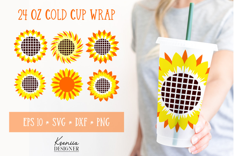 sunflower-cold-cup-full-wrap-svg-full-wrap-starbucks-cup