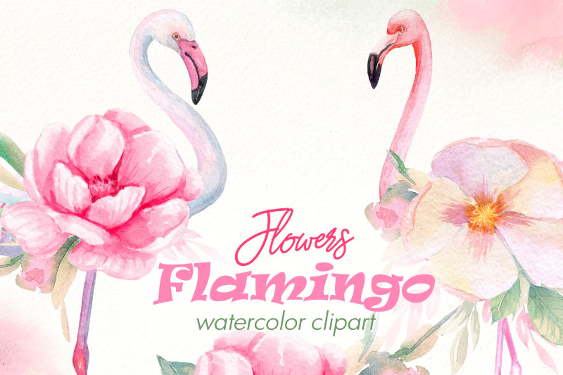 flowers-flamingo-clipart-png-bundle-watercolor-tropical