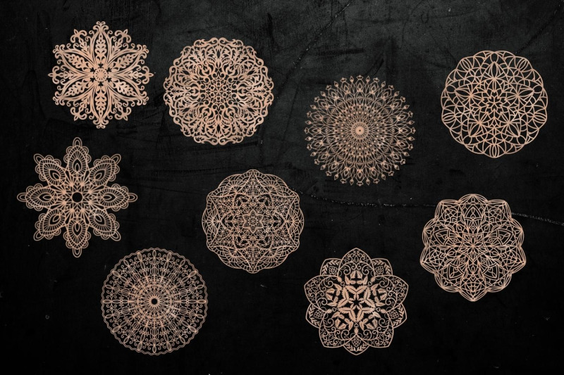 rose-gold-mandala-illustrations