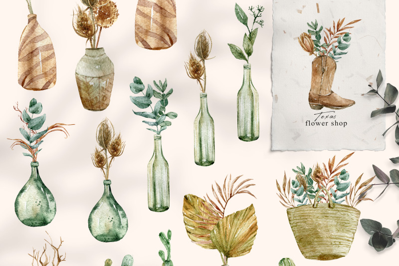 watercolor-boho-potted-plants-clipart-25-png-files