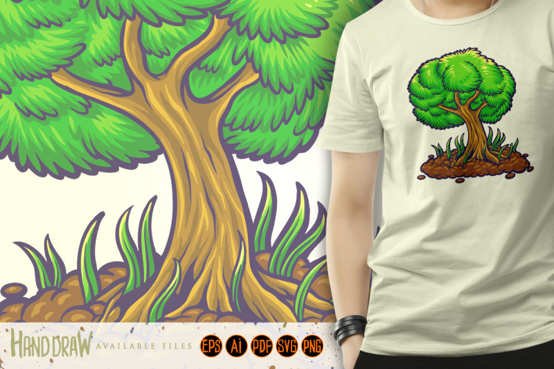 happy-arbor-day-green-trees-illustration