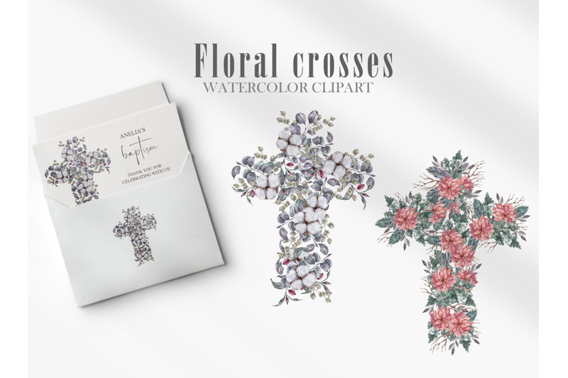 watercolor-easter-floral-crosses-clipart-5-png-files