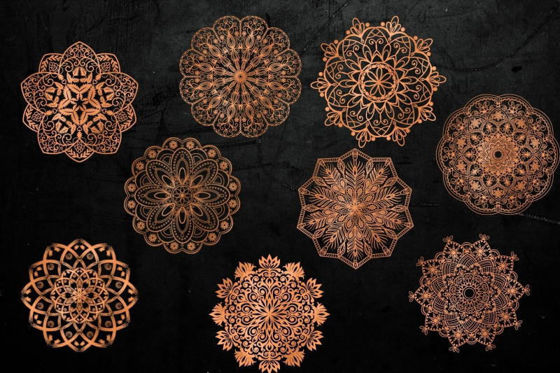 copper-mandala-illustrations