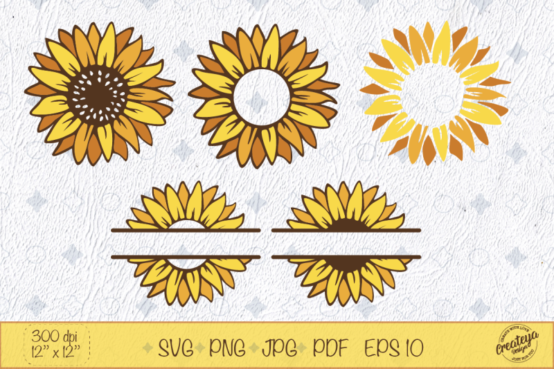 sunflower-svg-bundle-with-sunflower-quotes-be-kind-and-words-welcome