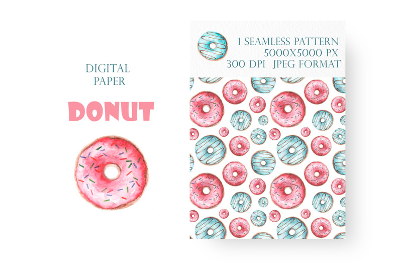 donut-digital-paper-seamless-pattern-pink-donut-blue-donut-baking