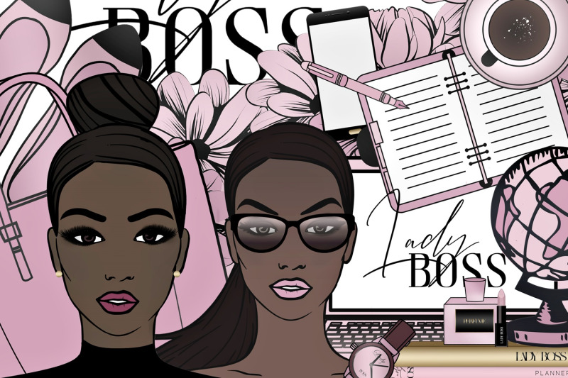 lady-boss-fashion-illustration-clip-art-planner-clipart