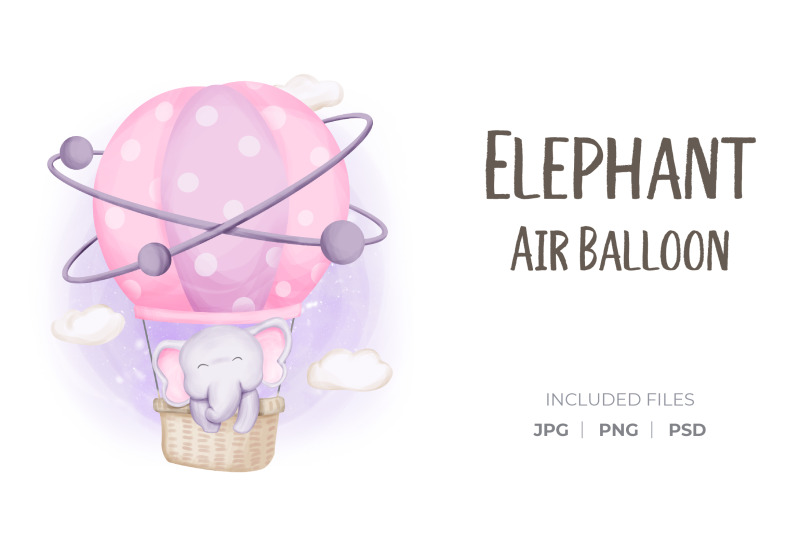 elephant-flying-with-air-balloon