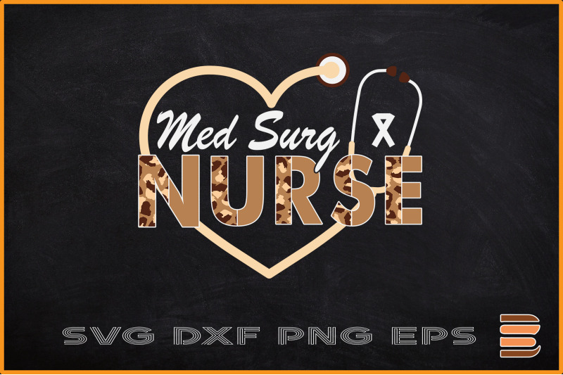 med-surg-nurse-leopard-print-stethoscope