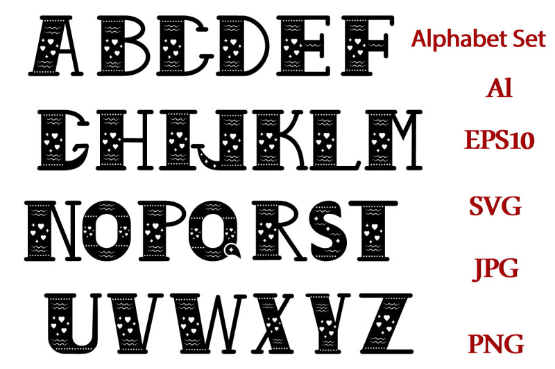 alphabet-boho-svg-monogram-svg-letters-svg