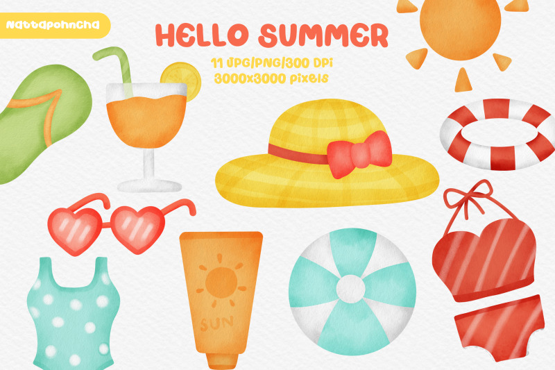 watercolor-cute-summer-clipart