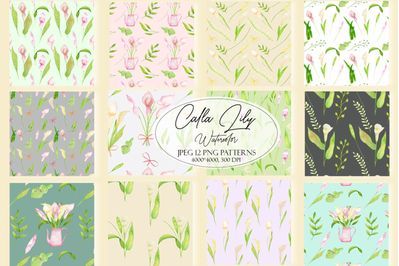 watercolor-calla-lily-seamless-patterns