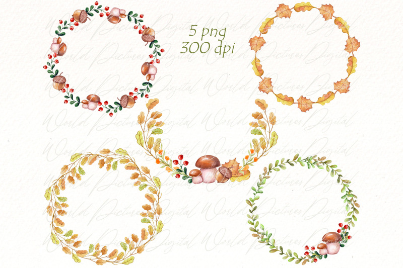 watercolor-autumn-wreath-png-fall-leaves-wreath-clipart