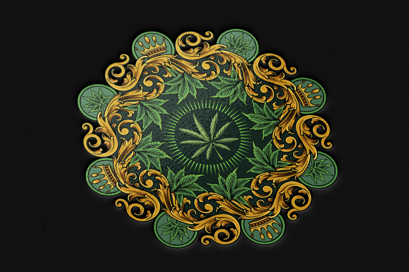 classic-crown-luxury-weed-leaf-mandala-ornament