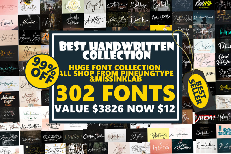 best-handwritten-collection-font-bundle