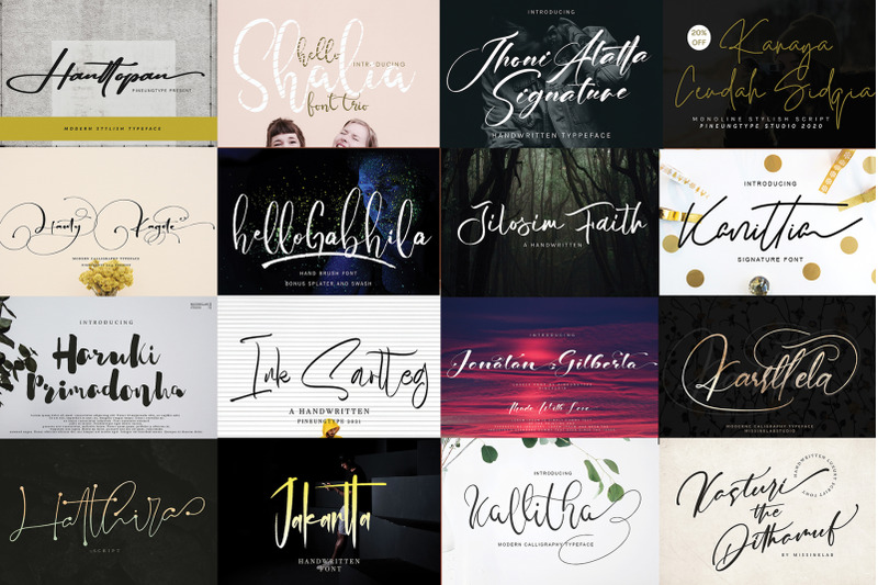 best-handwritten-collection-font-bundle