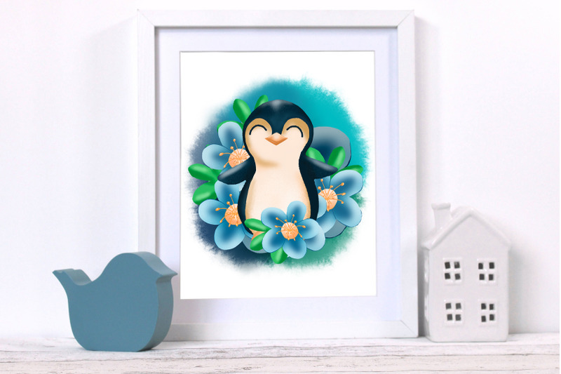 cute-penguin-illustration-sublimation-design-png