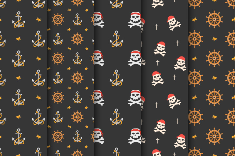 pirates-adventure-pattern-set