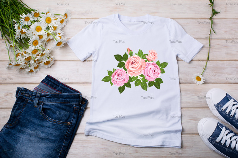 womens-t-shirt-mockup-with-daisy-flowers-and-jeans