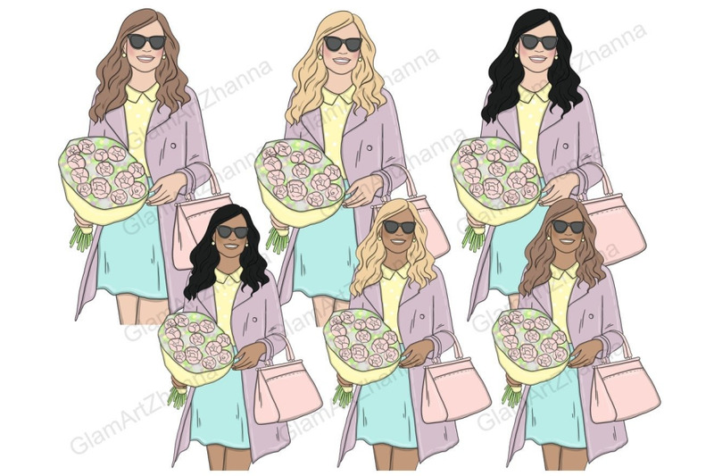 spring-girls-clipart