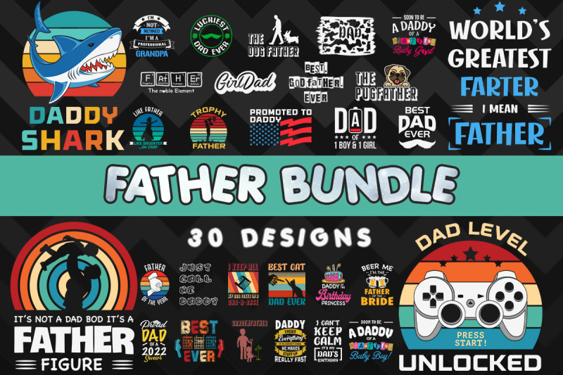 father-part-1-bundle-svg-30-designs