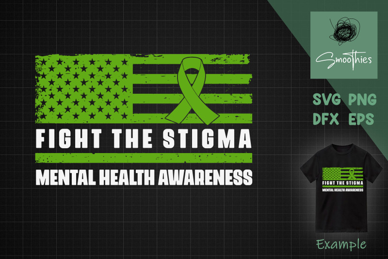 mental-health-awareness-ribbon-usa-flag