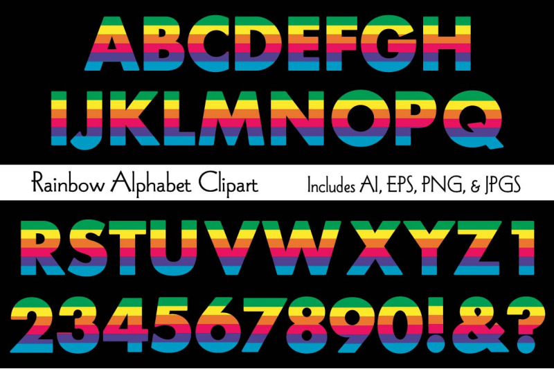 rainbow-alphabet-clipart