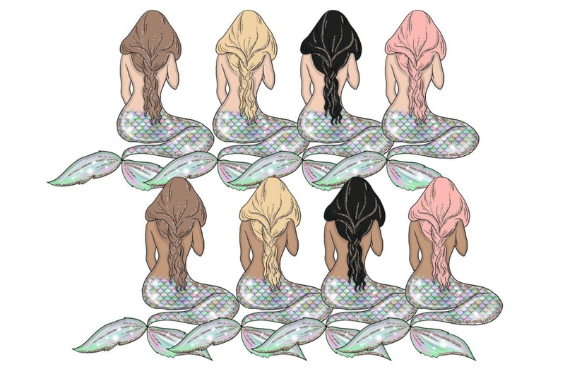 mermaid-grils-clipart