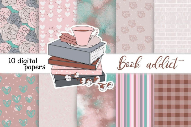 book-addict-pattern