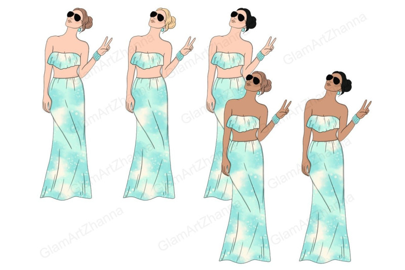 cruise-girls-clipart-fashion-woman-planner-graphics