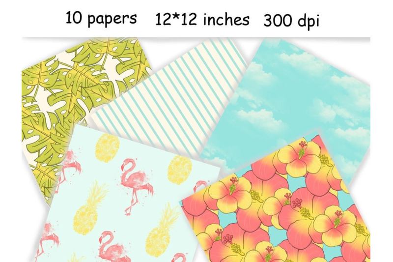 cruise-digital-paper-summer-pattern-bundle