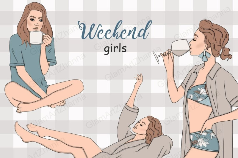 weekend-girls-clipart