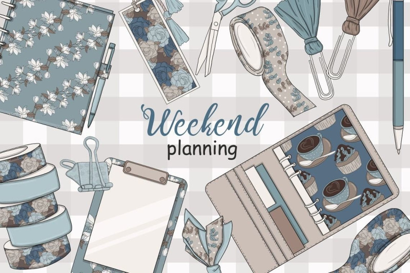 weekend-planning-collection-clipart