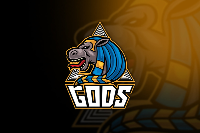 egyptian-gods-tawaret-esport-logo-template