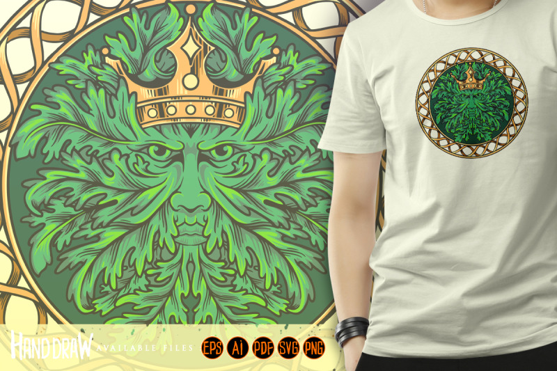 crown-weed-leaf-mandala-ornament