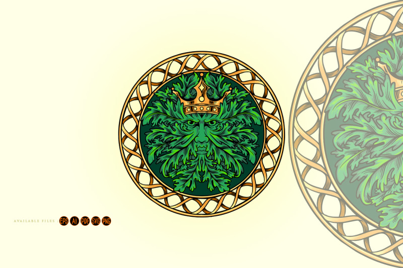 crown-weed-leaf-mandala-ornament