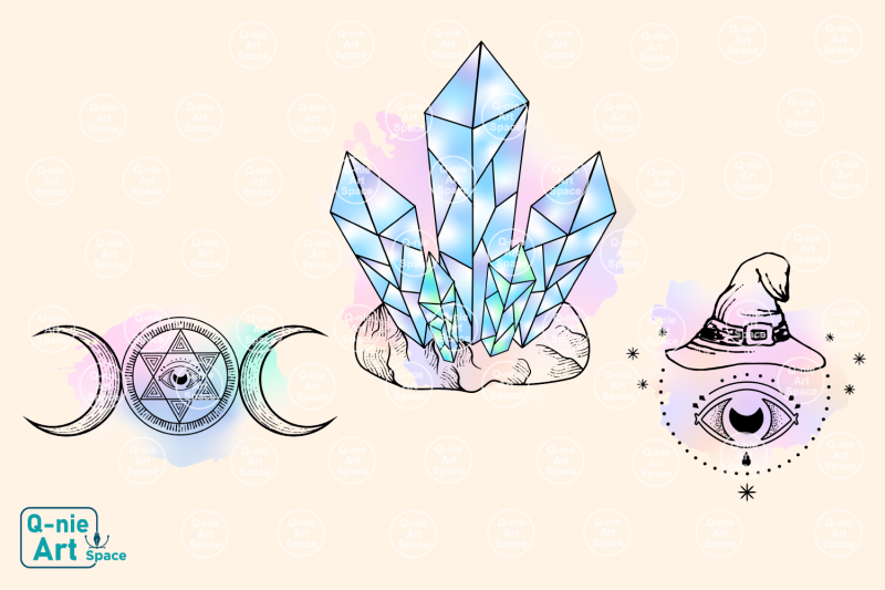 magical-and-celestial-clipart-bundle-mystical-illustration-with-water