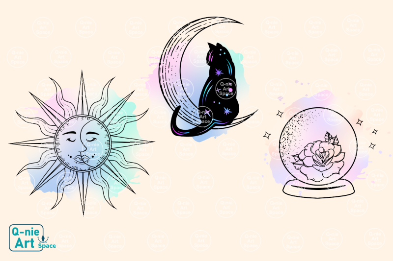 magical-and-celestial-clipart-bundle-mystical-illustration-with-water