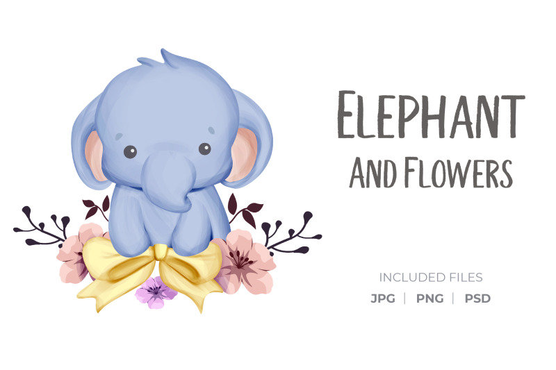 elephant-and-flowers