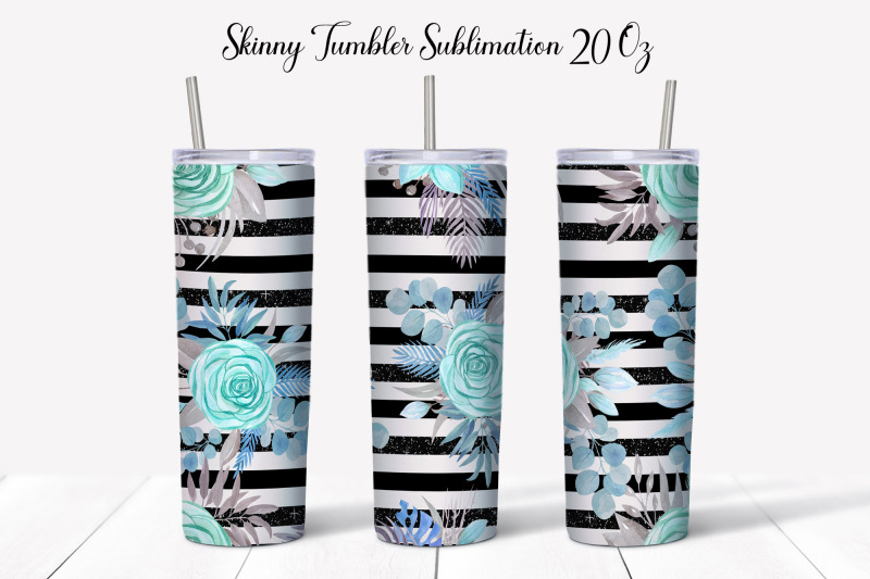 skinny-tumbler-sublimation-designs-with-flowers