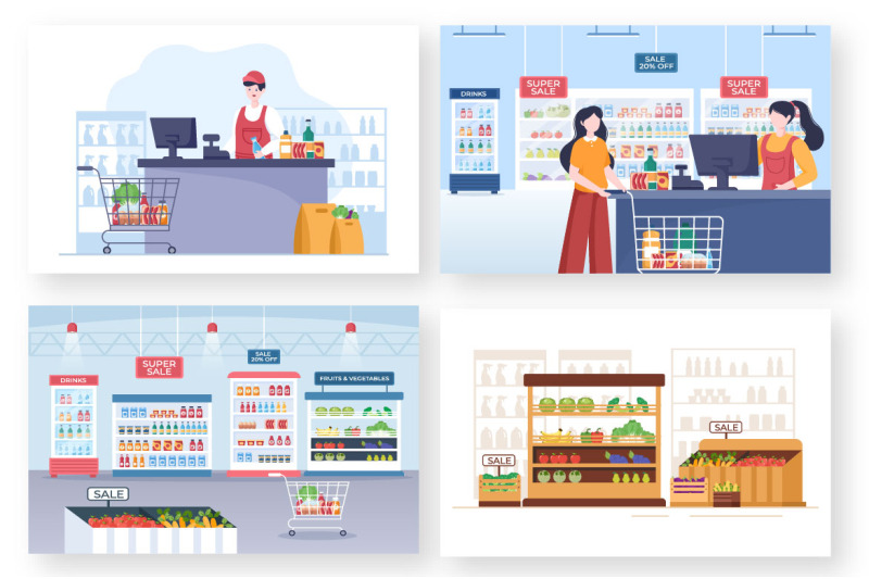 15-supermarket-shopping-cartoon-illustration