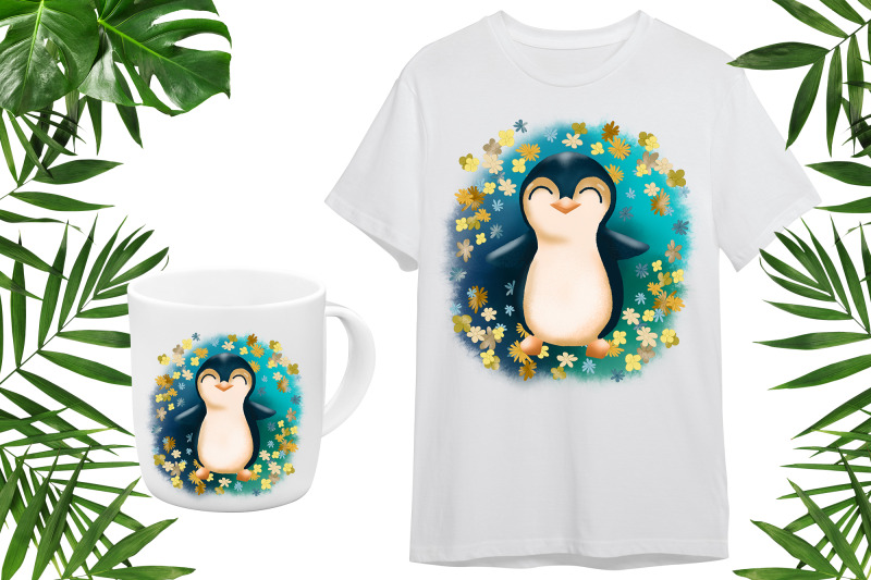 cute-penguin-illustration-sublimation-design-png