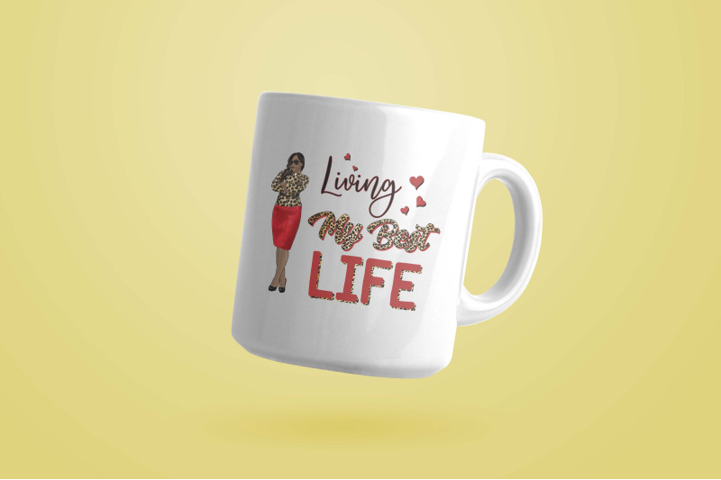 red-living-my-best-life-sublimation