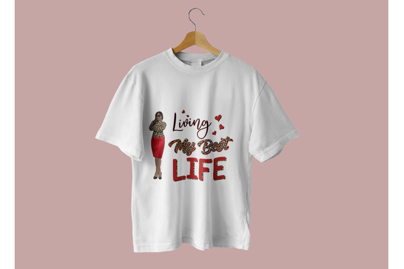 red-living-my-best-life-sublimation