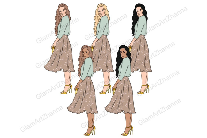 home-sweet-home-girls-clipart