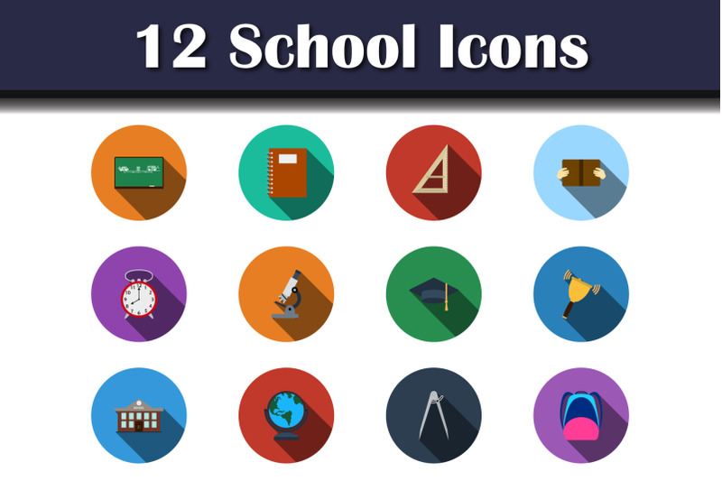 school-icon-set