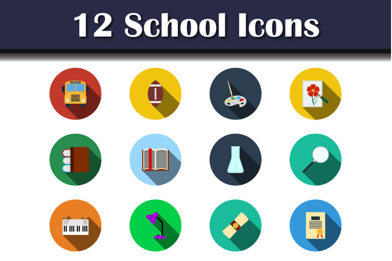 school-icon-set