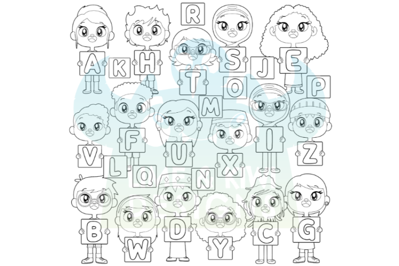 alphabet-kids-digital-stamps-lime-and-kiwi-designs