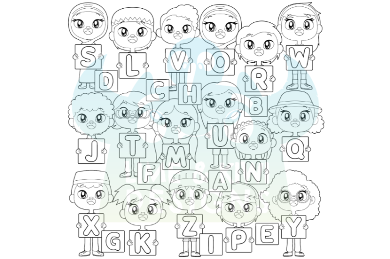 alphabet-kids-digital-stamps-lime-and-kiwi-designs