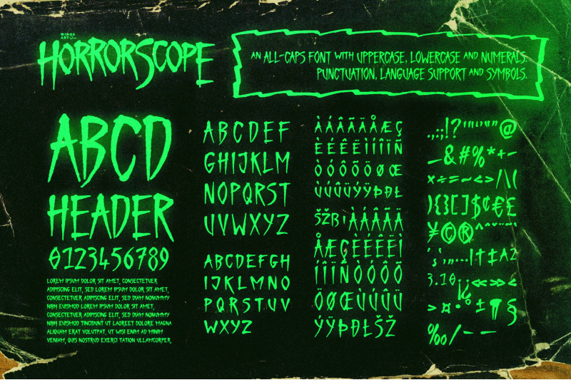 horrorscope-a-hand-made-horror-font