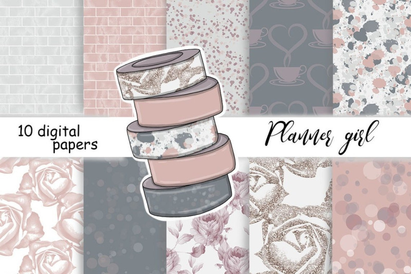 planner-girl-pattern